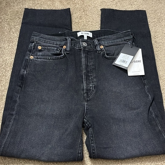 Re/Done 70s Stove Pipe in Washed Noir - Picture 4 of 5